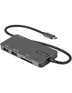 StarTech.com Adattatore multiporta USB C - Da USB-C a 4K HDMI, 100W Power Delivery Pass-through, slot SD/MicroSD, Hub USB 3.0 a 