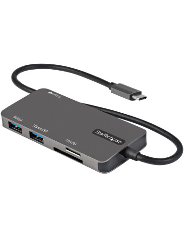 StarTech.com Adattatore multiporta USB C - Da USB-C a 4K HDMI, 100W Power Delivery Pass-through, slot SD/MicroSD, Hub USB 3.0 a 