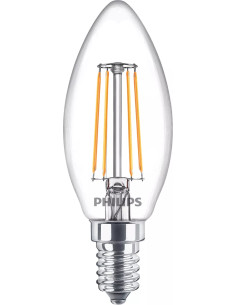 Philips Lampadina candela trasparente a filamento 40 W B35 E14 x4