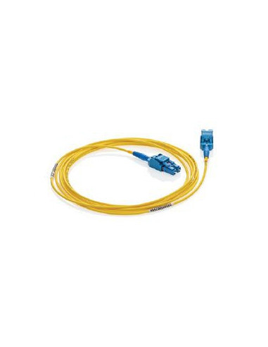 Fiber Patch Cord OS2 Singlemode Yellow 1.6 mm DUP-ZIP, LC/UPC-SC/UPC, 20.0  Meters - VPC-S2D1LCSC0200