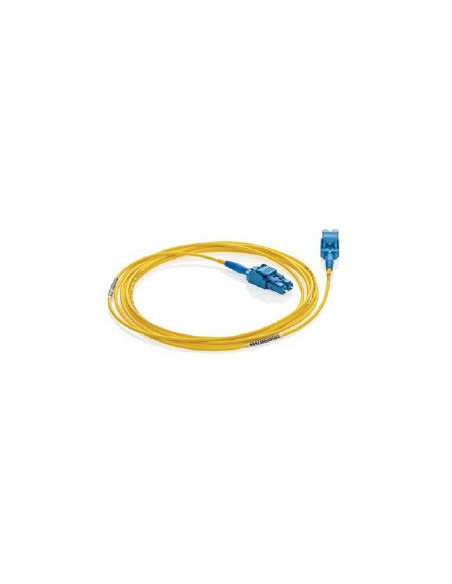 Fiber Patch Cord OS2 Singlemode Yellow 1.6 mm DUP-ZIP, LC/UPC-SC/UPC, 20.0  Meters - VPC-S2D1LCSC0200