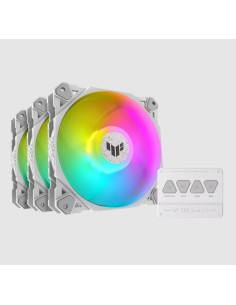 ASUS TUF GAMING TF120 ARGB WHITE EDITION 3IN1 Case per computer Raffreddatore d'aria 12 cm Bianco 3 pz