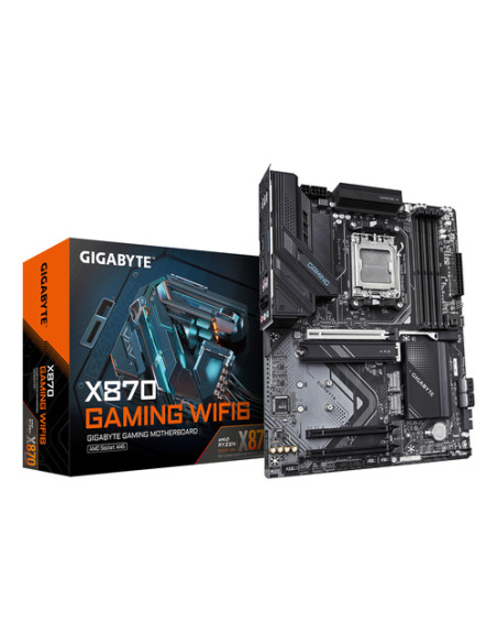 GIGABYTE X870 GAMING WIFI6 Scheda Madre - Supporta CPU AMD Ryzen 9000, 8+2+2 fasi VRM, fino a 8000MHz DDR5 (OC), 1xPCIe 5.0 + 2x