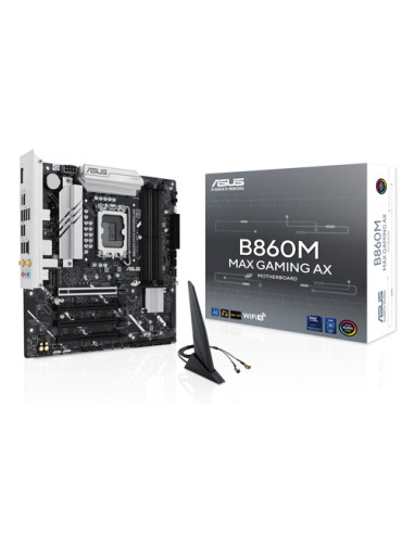 ASUS B860M MAX GAMING AX Intel B860 LGA 1851 (Socket V1) micro ATX