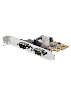 StarTech.com Scheda seriale PCI Express a due porte - Scheda di interfaccia seriale da PCIe a 2x RS232 (DB9)- Scheda PCIe con st