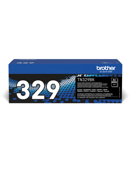 Brother TN-329BK cartuccia toner 1 pz Originale Nero