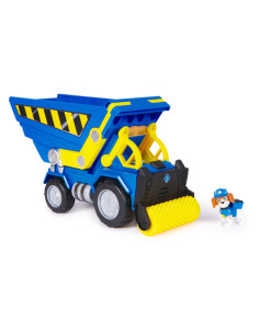 Rubble & Crew , Veicolo da cantiere Deluxe di Wheeler, camion ribaltabile con luci, suoni e personaggio, giocattoli per bambini 