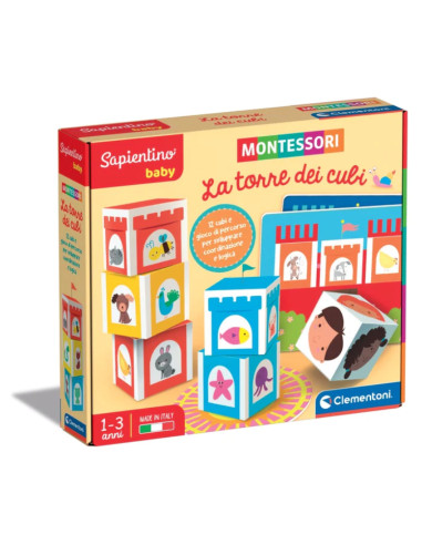 Clementoni Sapientino Montessori La Torre dei Cubi