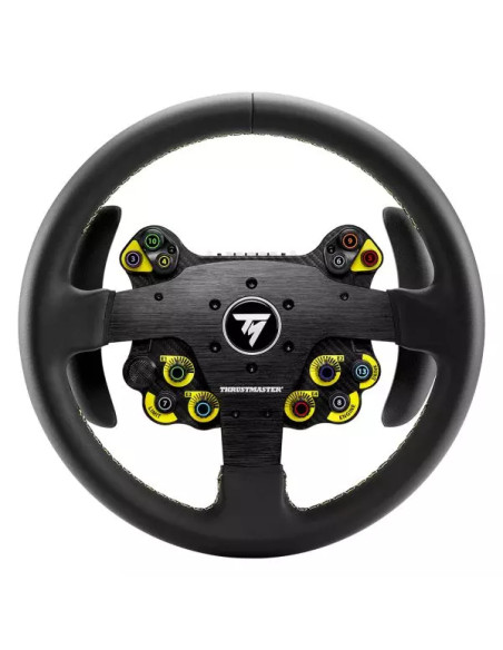 Thrustmaster Evo Racing 32R Leather Nero, Giallo Volante PC, PlayStation 4, PlayStation 5, Xbox, Xbox One