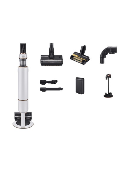Samsung VS20B95823W Aspirapolvere a bastone 2 in 1 Batteria Secco Senza sacchetto 210 W Nero, Bianco