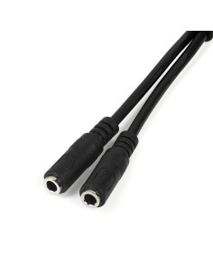 StarTech.com Cavo Sdoppiatore per Cuffie 3.5mm - Adattatore per Auricolare da 3.5mm Maschio a 2 Femmine