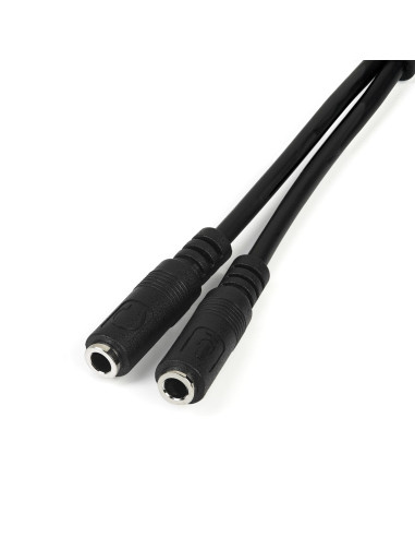 StarTech.com Cavo Sdoppiatore per Cuffie 3.5mm - Adattatore per Auricolare da 3.5mm Maschio a 2 Femmine