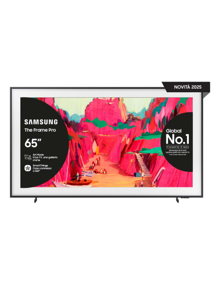 Samsung The Frame Pro AI TV 65" QE65LS03FWUXZT 4K, Processore NQ4 AI Gen3, 4K AI Upscaling, Art Mode, Matte Display, Neo Quantum