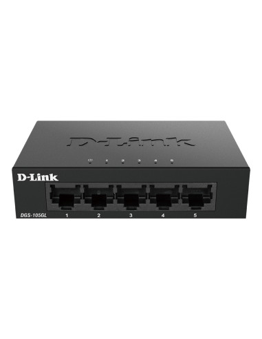 D-Link DGS-105GL/E switch di rete Non gestito Gigabit Ethernet (10/100/1000) Nero