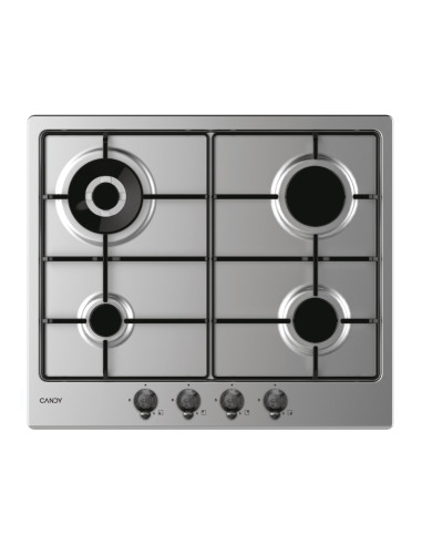 Candy Classic CHW6BR4WTX Acciaio inox Da incasso 60 cm Gas 4 Fornello(i)