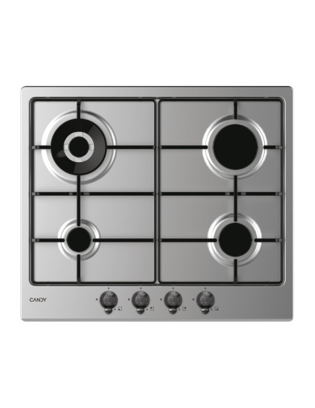 Candy Classic CHW6BR4WTX Acciaio inox Da incasso 60 cm Gas 4 Fornello(i)
