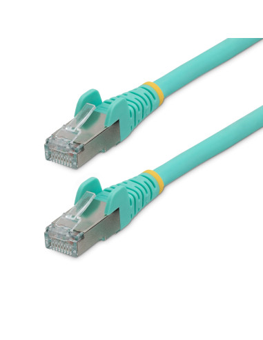 StarTech.com Cavo Ethernet CAT 6a - 5m - Acqua - Cavo di rete LAN Low Smoke Zero Halogen (LSZH) - 10GbE 500MHz 100W PoE++ - Filo