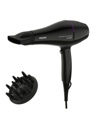 Philips DryCare Asciugacapelli professionale ThermoProtect nero BHD274/00