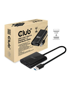 CLUB3D USB3.2 Gen1 Type A to DisplayPort™1.2 Dual Monitor 4K60Hz Video Splitter