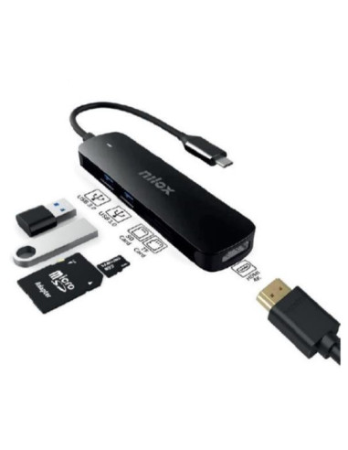Nilox DOCK USB-C HDMI 2XUSB3.0 0 Mbit/s