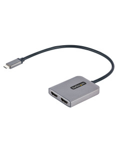 StarTech.com Adattatore USB-C HDMI - Hub USB C MST a Doppio HDMI 4K 60Hz - Convertitore USB Type-C a Multi Monitor HDMI per Note