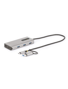StarTech.com Adattatore multiporta USB-C con dongle USB-C a USB-A, doppio HDMI (4K30Hz/1080p60Hz), Hub USB-A 5Gbps a 3 porte, mi