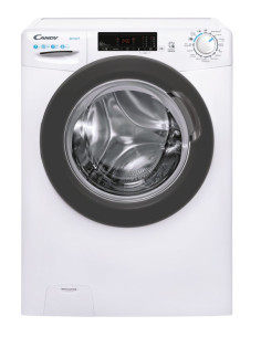 Candy Smart , Lavatrice Slim 7 KG, Classe D, 1200 giri, Bianco, Vapore, Wi-Fi, CSS4127TRE/1-11