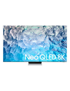Samsung TV Neo QLED 8K 75” QE75QN900B Smart TV Wi-Fi Stainless Steel 2022, Mini LED, Processore Neural Quantum 8K, Ultra sotti