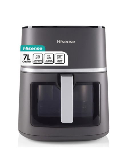 Hisense HAF1900D friggitrice Singolo 7 L 1800 W Friggitrice ad aria calda Nero