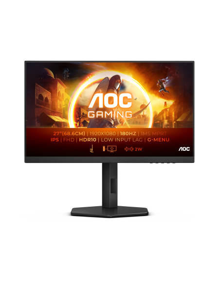 AOC G4 27G4X Monitor PC 68,6 cm (27") 1920 x 1080 Pixel Full HD LED Nero, Grigio