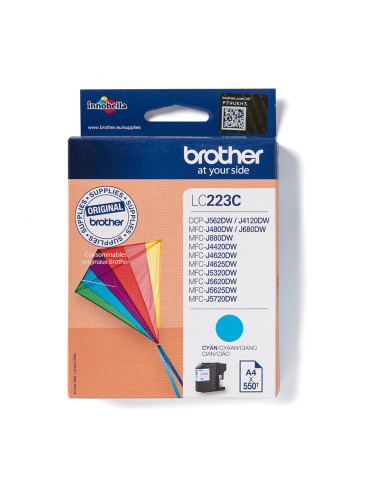 Brother LC223C cartuccia d'inchiostro 1 pz Originale Ciano