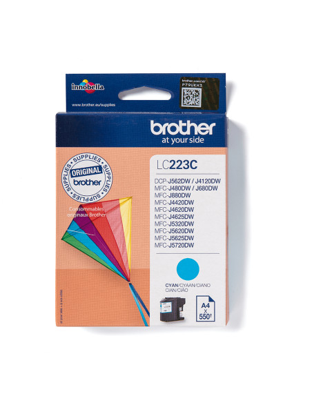 Brother LC223C cartuccia d'inchiostro 1 pz Originale Ciano