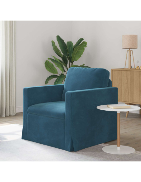 Divano Blu Dimensioni complessive: 78 x 78 x 80 cm (L x P x A)