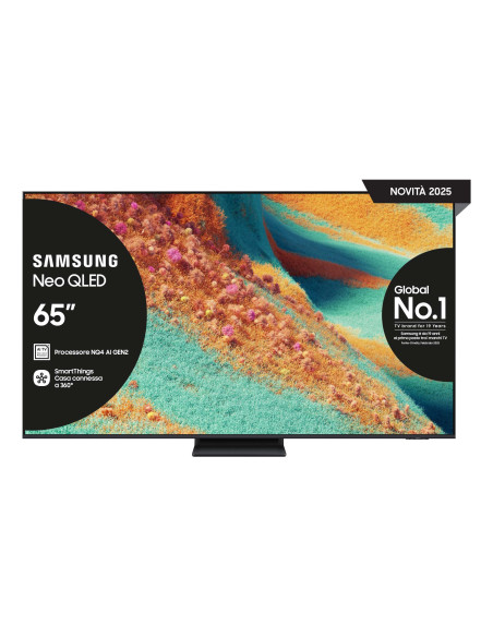 Samsung Neo QLED AI TV 65" QE65QN85FAUXZT 4K Mini LED, Processore NQ4 AI Gen2, 4K AI Upscaling, Neo Quantum HDR+, Dolby Atmos & 