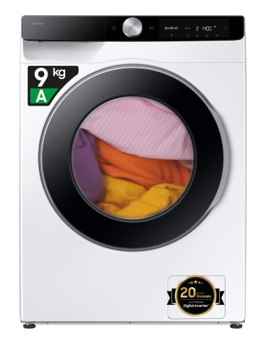 Samsung WW90DG6G94LKU3 lavatrice Caricamento frontale 9 kg 1400 Giri/min Bianco
