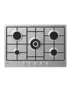 Candy Timeless CEL7P4WX Acciaio inox Da incasso 74.5 cm Gas 5 Fornello(i)