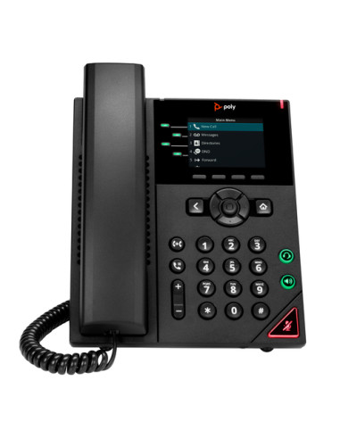 HP Poly Telefono IP Poly VVX 250 a 4 linee abilitato per PoE