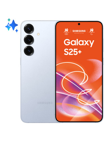 Samsung Galaxy S25+ Smartphone AI, Display 6.7'' QHD+ Dynamic AMOLED 2X, Fotocamera 50MP, RAM 12GB, 512GB, 4.900 mAh, Icyblue