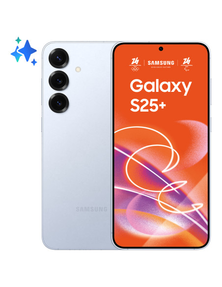 Samsung Galaxy S25+ Smartphone AI, Display 6.7'' QHD+ Dynamic AMOLED 2X, Fotocamera 50MP, RAM 12GB, 512GB, 4.900 mAh, Icyblue