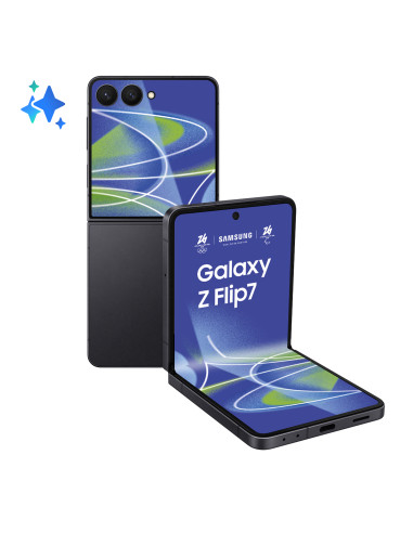 Samsung Galaxy Z Flip7 Smartphone AI, RAM 12GB, 512GB, Display 4,1" Super AMOLED/6,9" Dynamic AMOLED 2X, Fotocamera 50MP, Jetbla