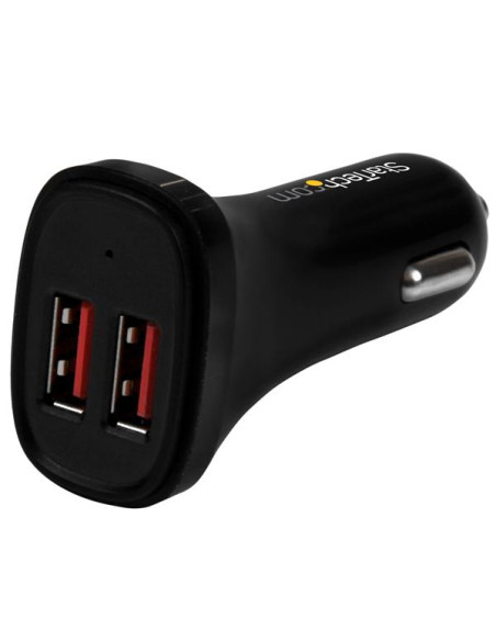 StarTech.com Caricatore da Auto con doppia porta USB - 24W/4.8A - Nero