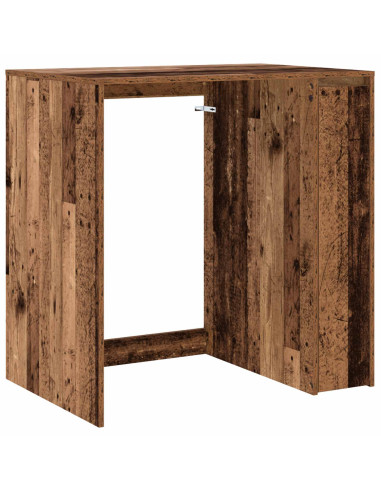 Mobiletto per lavatrice con porta Legno vecchio 87 x 60 x 89 cm