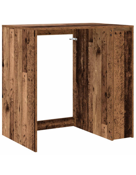 Mobiletto per lavatrice con porta Legno vecchio 87 x 60 x 89 cm