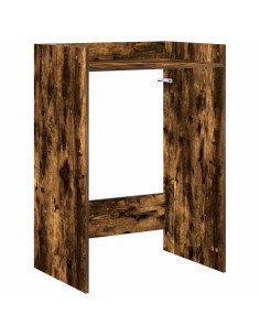 Mobiletto per lavatrice Rovere fumé 67,5 x 48 x 97 cm