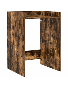 Mobiletto per lavatrice Rovere fumé 67,5 x 62 x 97 cm