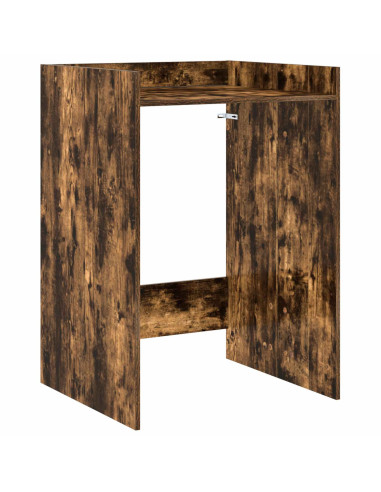 Mobiletto per lavatrice Rovere fumé 67,5 x 62 x 97 cm