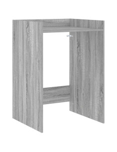 Mobiletto per lavatrice Grigio Sonoma 67,5 x 62 x 97 cm