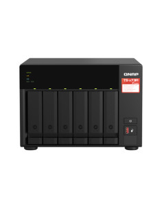 QNAP TS-673A NAS Tower Ryzen Embedded V1500B 8 GB DDR4 0 TB QNAP Turbo System Nero
