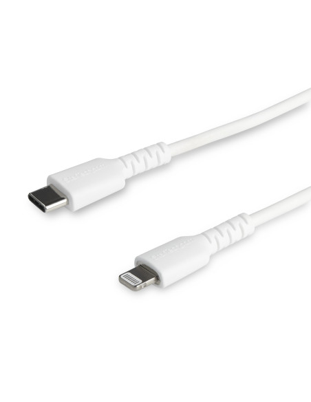 StarTech.com Cavo durevole da USB-C a Lightning da 2m bianco - Cavo di alimentazione/sincronizzazione in Fibra aramidica robusta