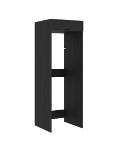 Mobiletto per lavatrice Rovere Nero 67,5 x 68 x 200 cm